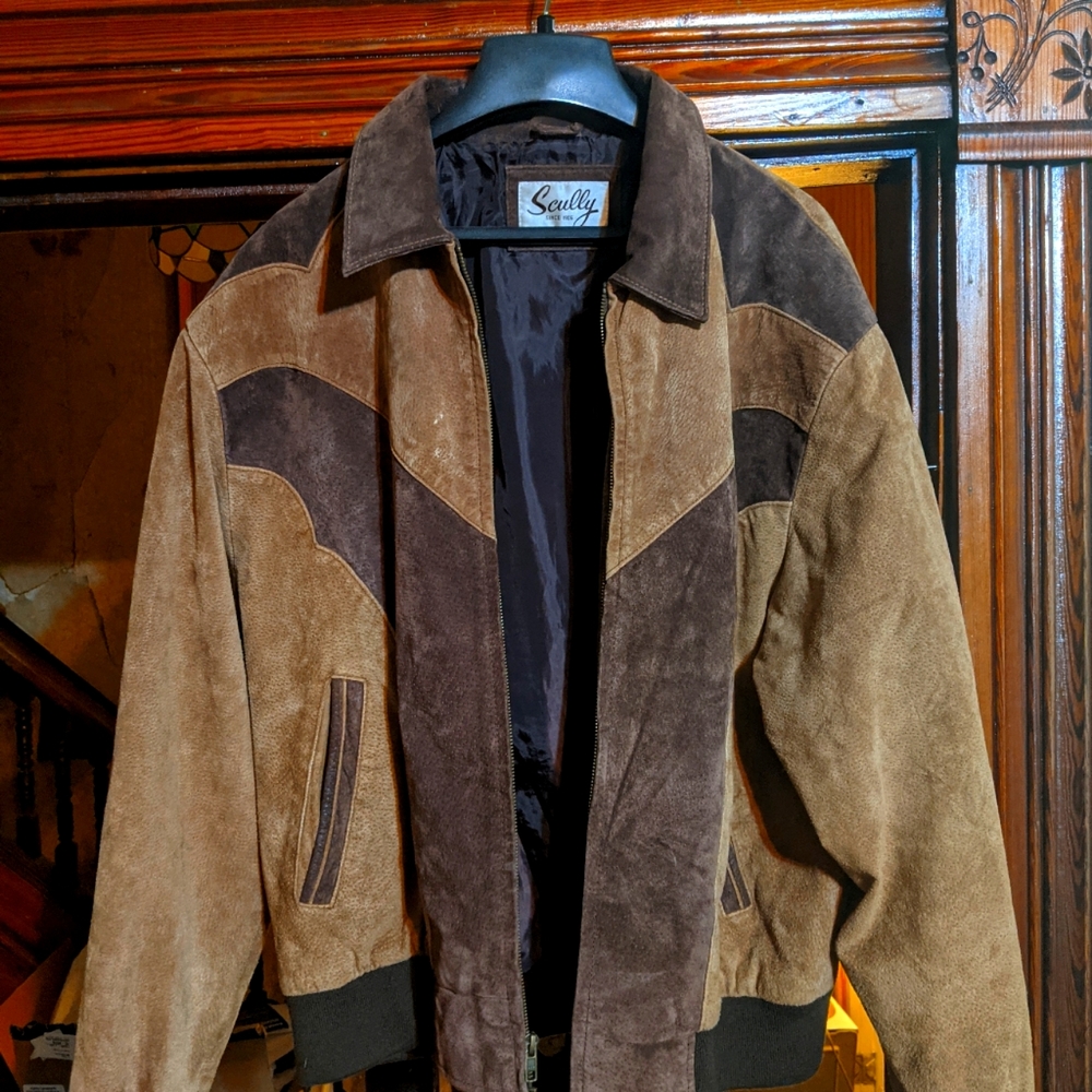 Xl Scully boar suede jacket